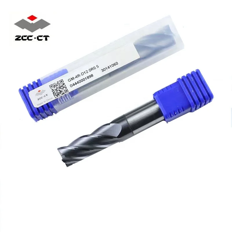 ZCC CT высококачественный цементированный карбид четырехзубчатый фрезерный Фрезер GM-4E-D2.5