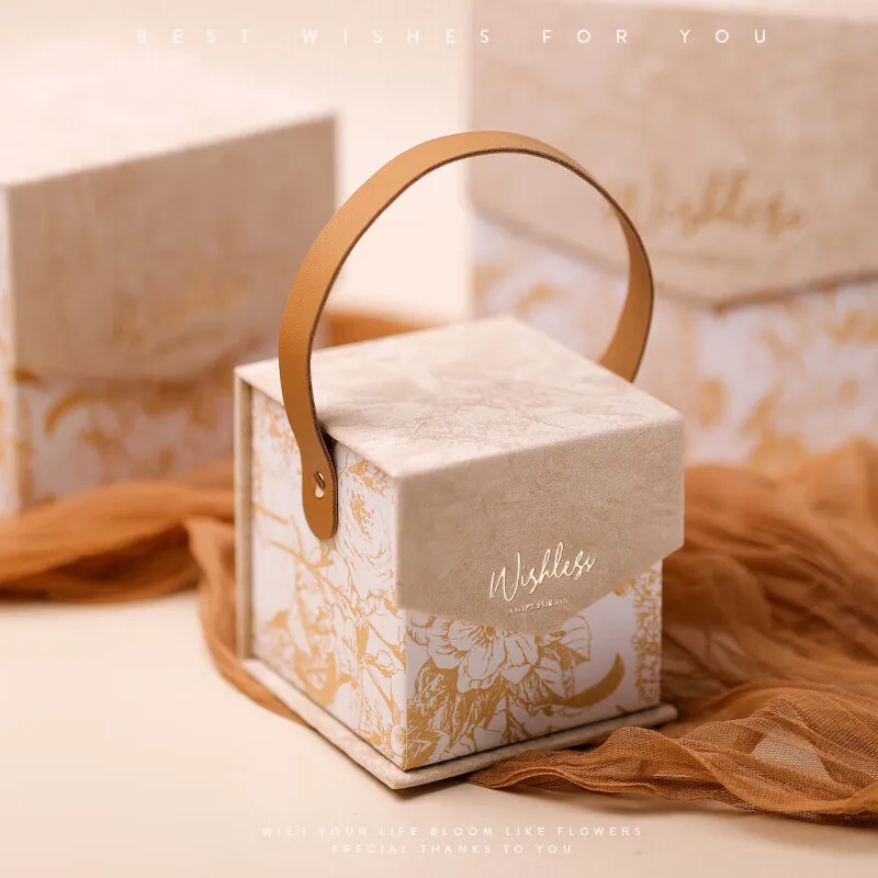 Buy Elegant Necklace Gifts Jewelry Cartons Packaging Gift Boxes Flowers and chocolate candles Candy portable gift boxes