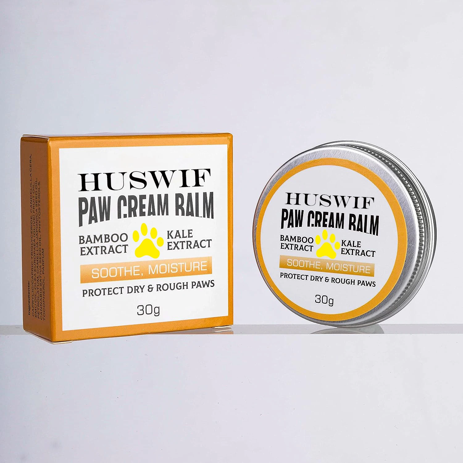 private label organic natural cat dog claw care paw balm nose protection moisturizing paw washing cream 30g