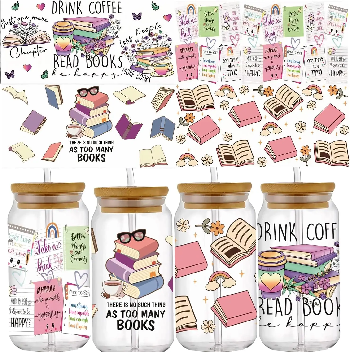 Наклейки для кружек 16 унций