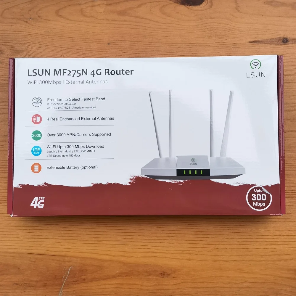 LSUN MF275N 4G CPE LTE4g router with battery Wireless Router cat4 300M LTE WIFI CPE router gateway