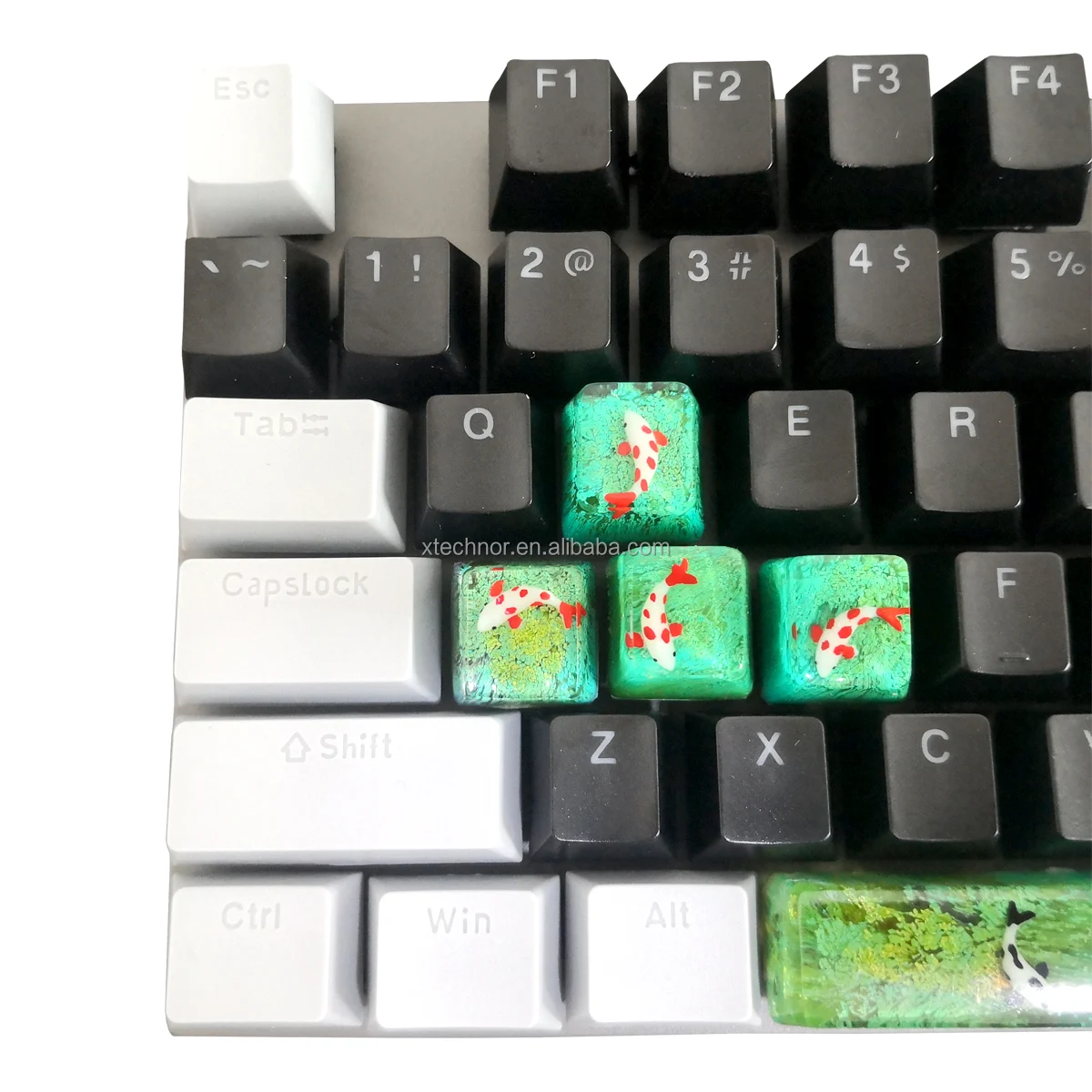 Customizable Resin Key Cap Gaming Keycaps Limited Edition Little Fish Design For Keycaps Resin Mechanical Keyboard