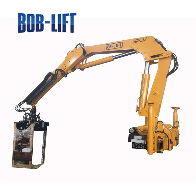 Гидравлический подъемный кран с блочным захватом