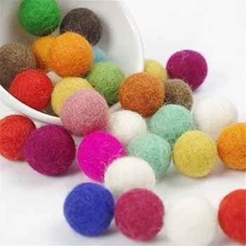 Handmade 100% Wool Felted Balls for Christmas decoration