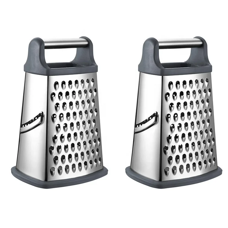 Hot selling product 10 inches 4 sided cheese stainless steel vegetable grater