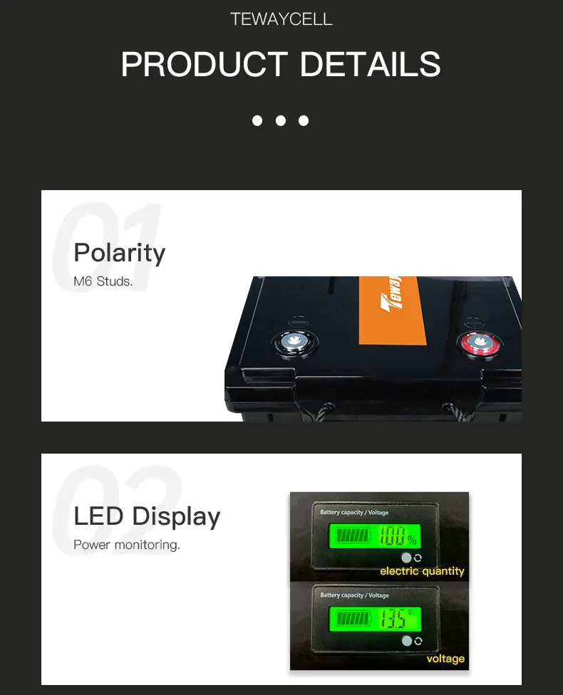 lifepo4 5 years warranty 12v 24v 200ah 100ah 50ah 500ah battery for RV solar 12 volt lithium battery 200ah