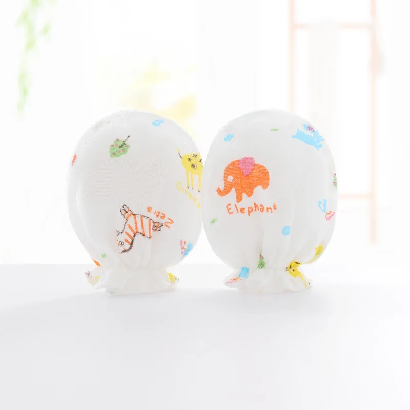 MU Wholesale Baby Unisex Baby Mittens 100% Organic Cotton Gloves For Newborn