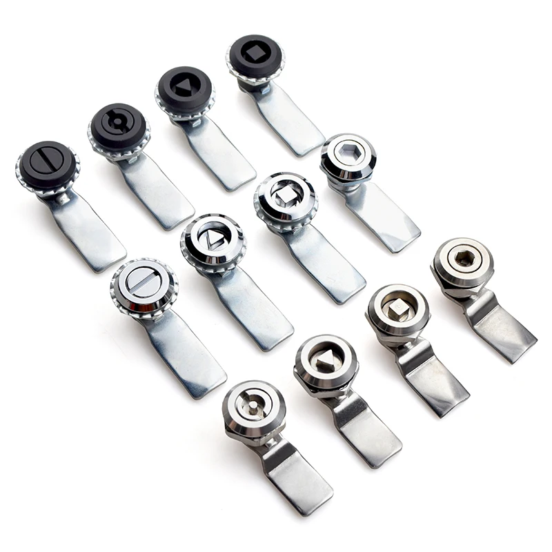 Stainless Steel / Zinc Alloy Triangular Cam Lock Cylinder Furniture Hardware for Door Cabinet Lock