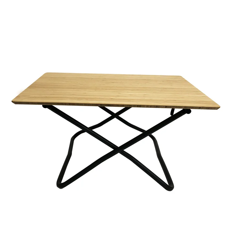 Foldable bamboo table square  portable outdoor picnic table for square dining table