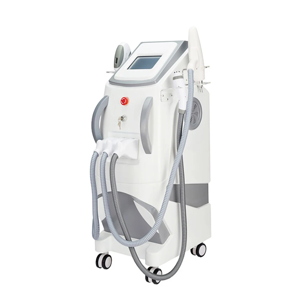 HOT Multifunction beauty machine 3 in 1 elight ipl opt shr rf nd Yag Laser Tattoo removal/hair removal machine