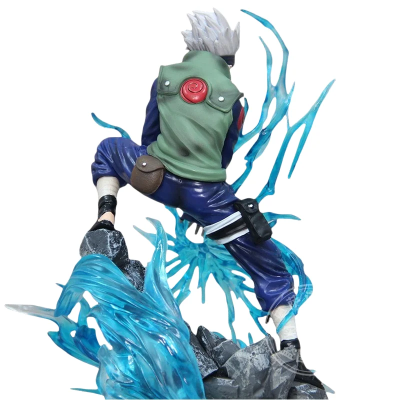 Narutoed Figureten Year Bairen Kakashi ручной работы тысячи птиц синие спецэффекты аниме-модель украшения