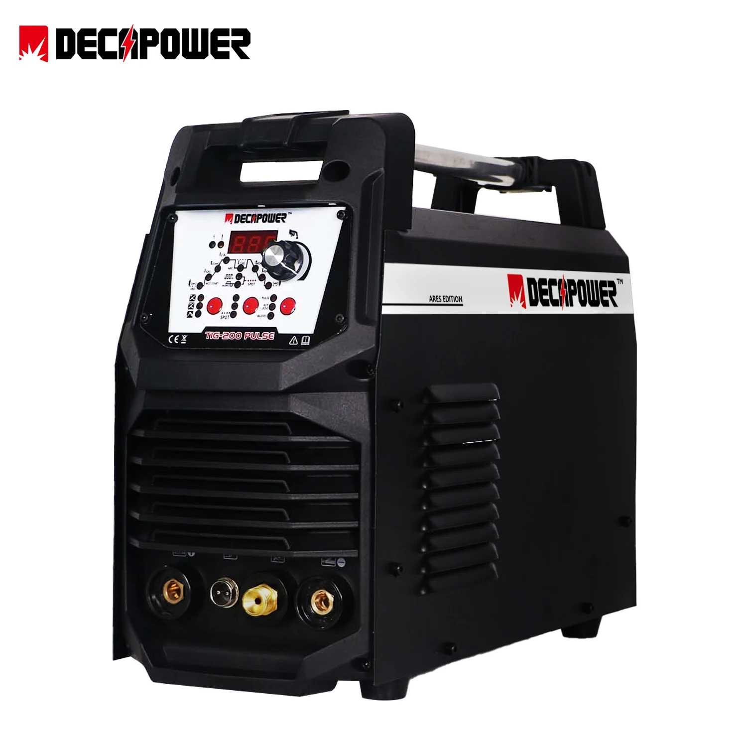Decapower DC TIG Импульсный сварочный аппарат 200 ампер 220 В инвертор TIG сварочный аппарат с точечной для нержавеющей стали
