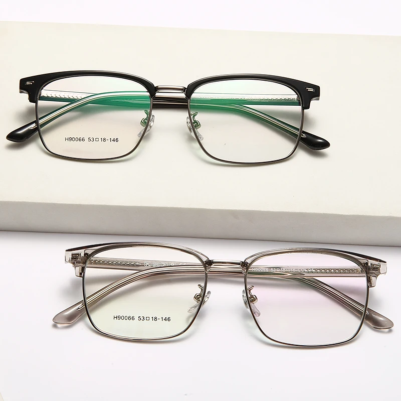 NWOGLSS 90066 Custom Logo Square Half Border PC Prescription Glasses