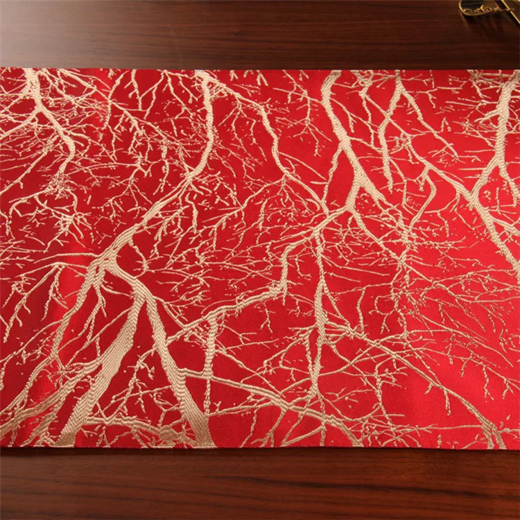 
2019 Top Selling 180cm*33cm Polyester Decorative Table Runner For Home Hotel Banquet Decoration 