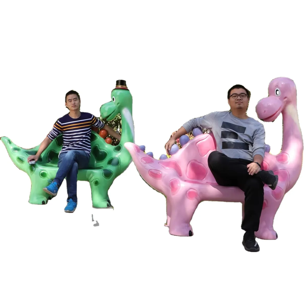 Cartoon Artificial Design Amusement Park Product Fiberglass Bench Cartoon Fiberglass Garden Animals Bench Theme Park Decoration