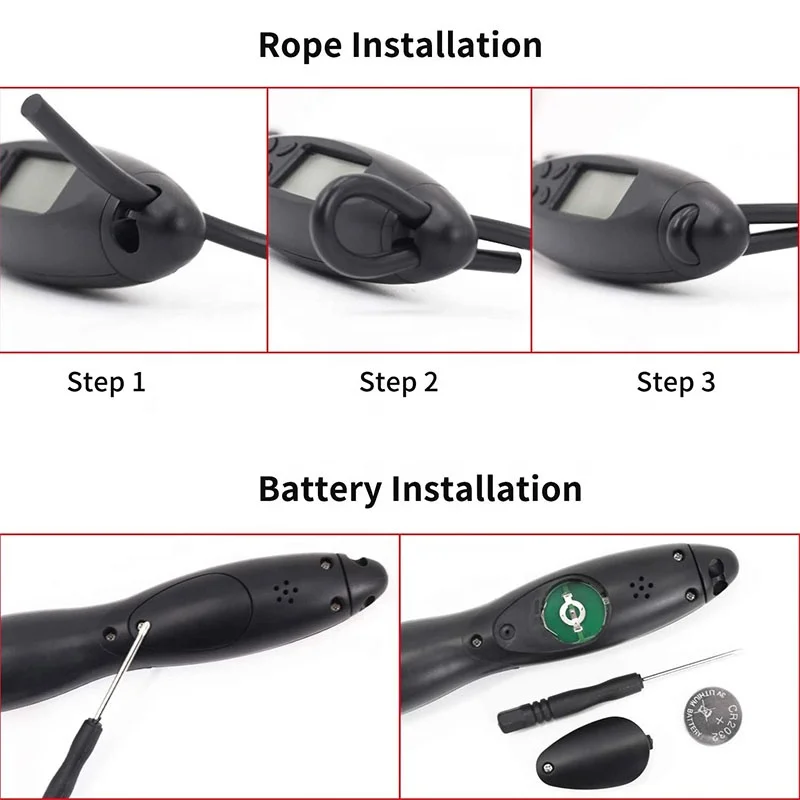 Electronic Counting Jump Rope, Adjustable Fitness Jumping Rope with Electronic Time Calorie Counter, Skipping Rope for Children