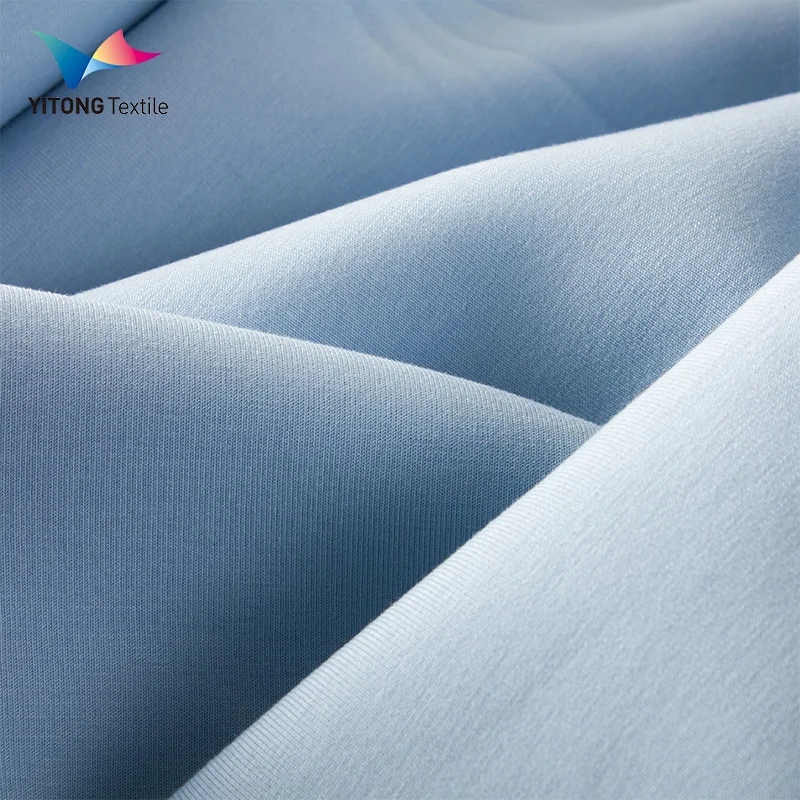 Wholesale 40S/30D Knitted Fabric 39% Cotton 39% Modal 15% Polyester 7% Spandex Fabric for Hoodie Sweatshirt