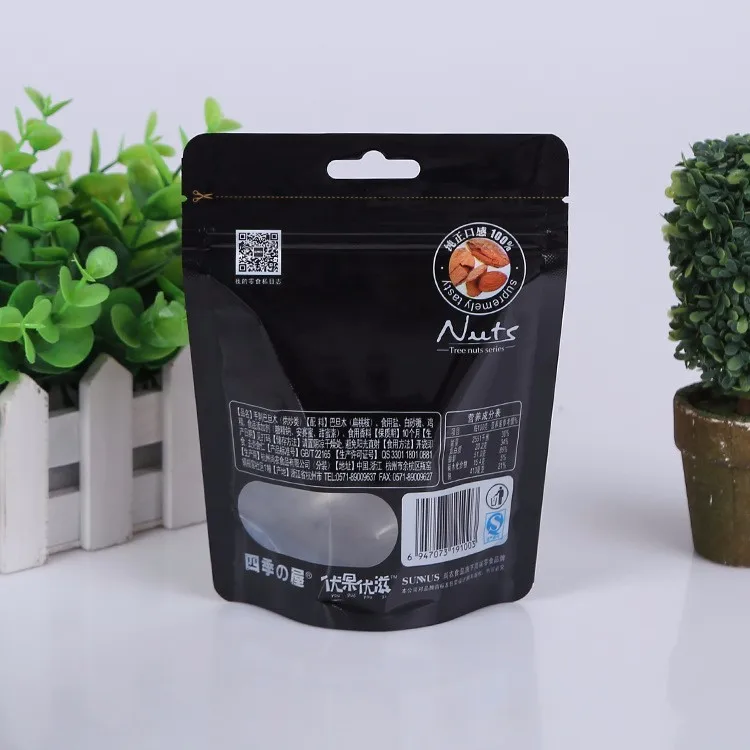 Plastic metalized Stand up pouch food pouch With Zipper dried fruit packaging