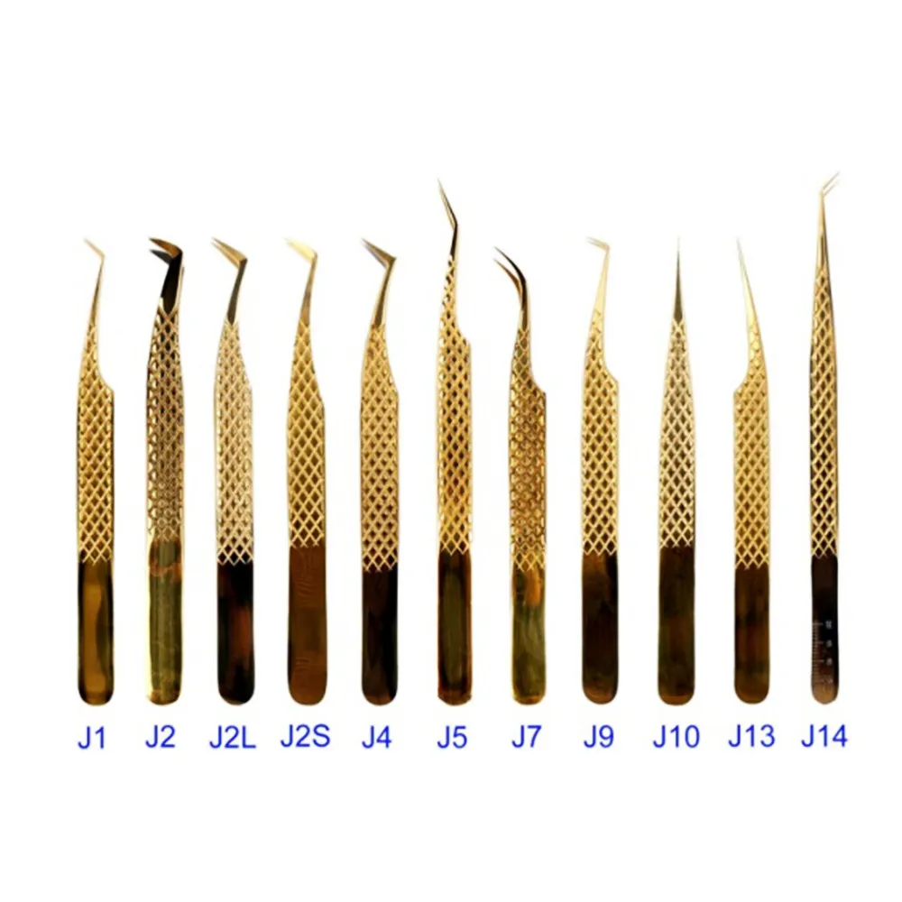 Gold Lashes Tweezer Eyebrow lash application private label lash lifting tools private label eyebrow tweezers