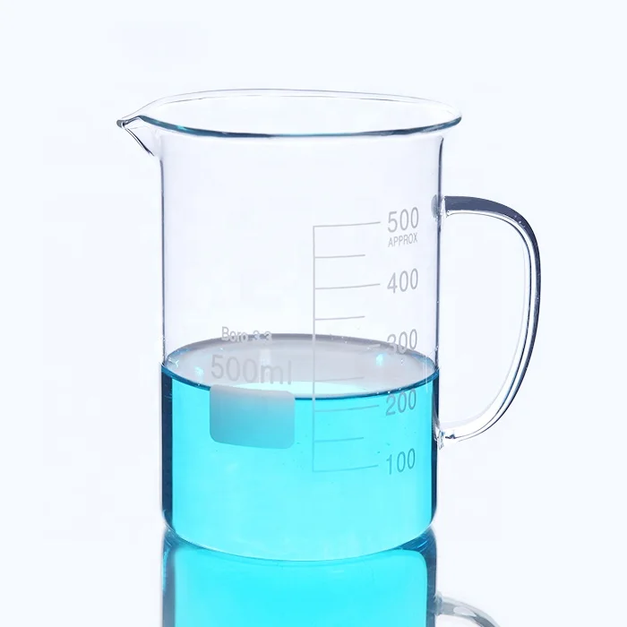 Стеклянный стакан с ручкой Tiandi Lab 800 мл 1000 2000