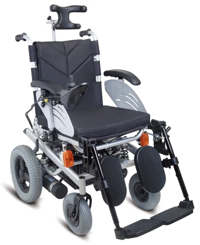 Reclining electric heavy duty power wheelchairs