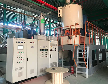 Vacuum Conveyor Automatic Weighing For WPC Floor Extruder Line