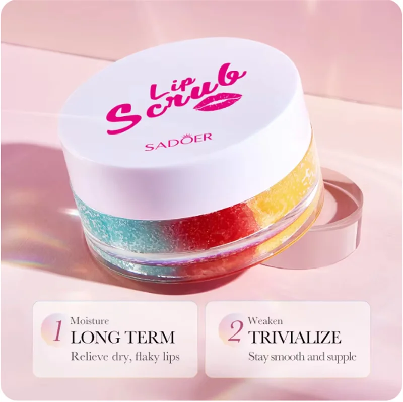 ZS Wholesale Gentle Lip Scrub Lip Exfoliator Plumper Anti Cracking Moisturizing Remove Dead Skin Lip Exfoliating Scrub Cream