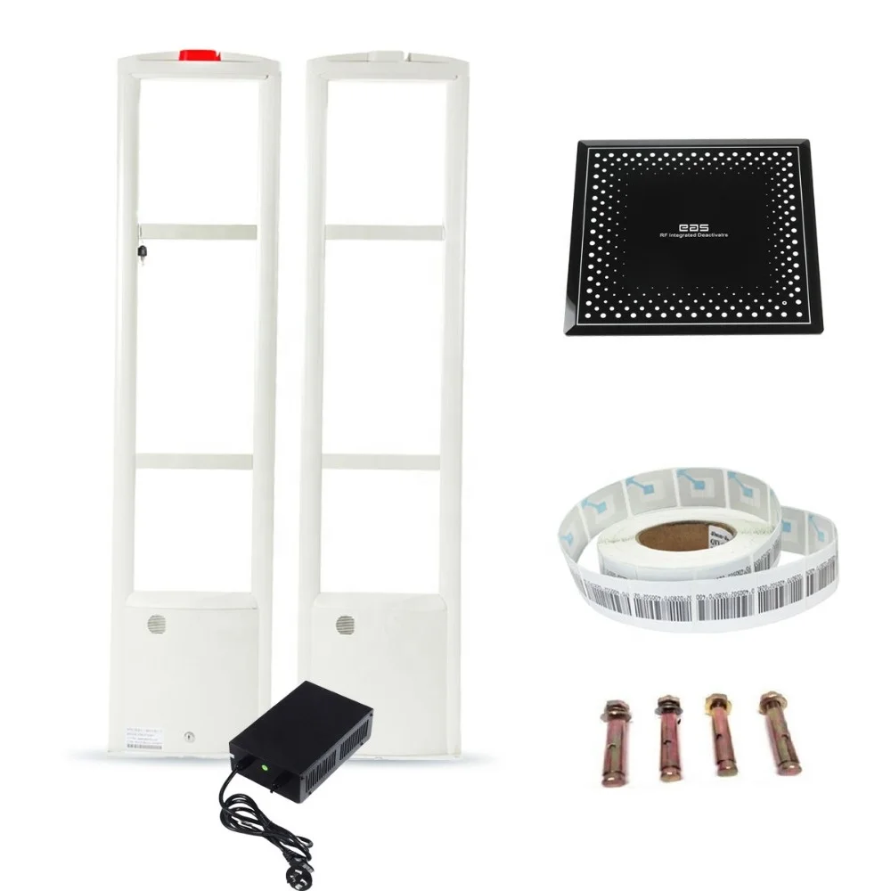 RFD-A506 Security solution EAS System RF8.2Mhz Shoplifting Alarm System+Security Label +Deactivator Checkpoint System Compatible