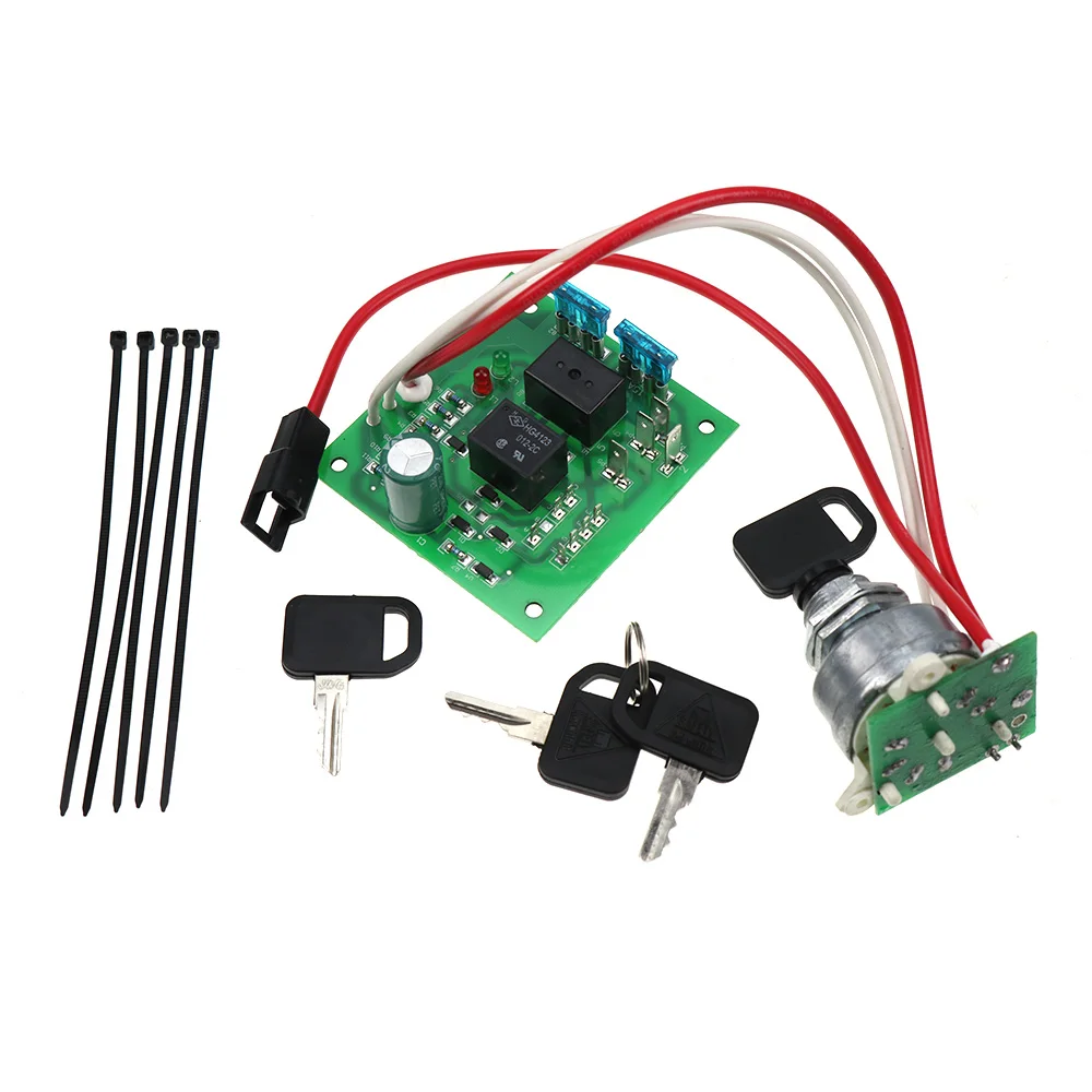 Holdwell Replacement Ignition Switch Module w/Key AM115471 for Tractor Lawn and Garden 415 425 445 455
