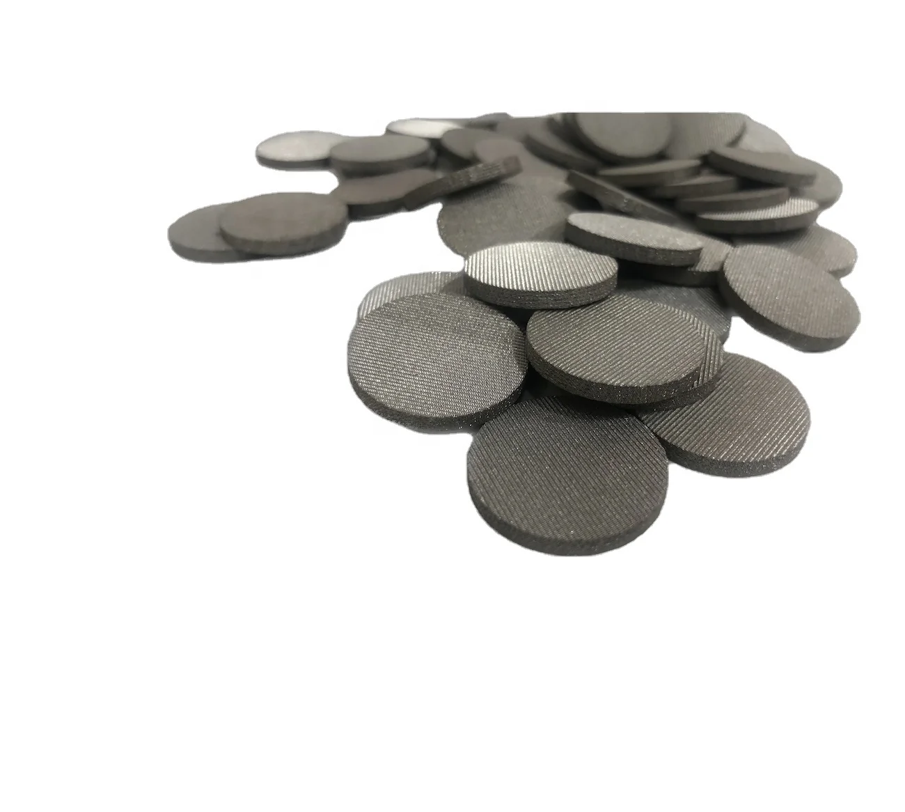 Steel round shaped sintered steel porous discs