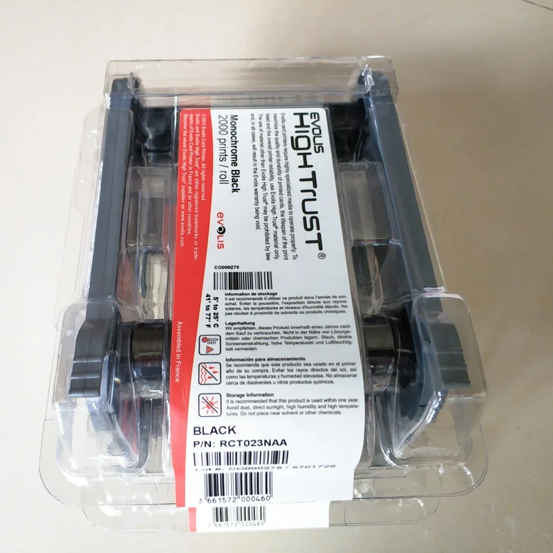 Цветные ленты Evolis YMCKO R5F008S14 для карточных принтеров из ПВХ китайских регионов Primacy Zenius