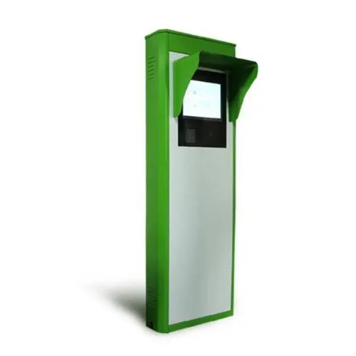 Outdoor Wireless Parking Ticket Validator Machine with LCD Screen Floor Stand Entry Ticket Validator for Subway Use Advertising
