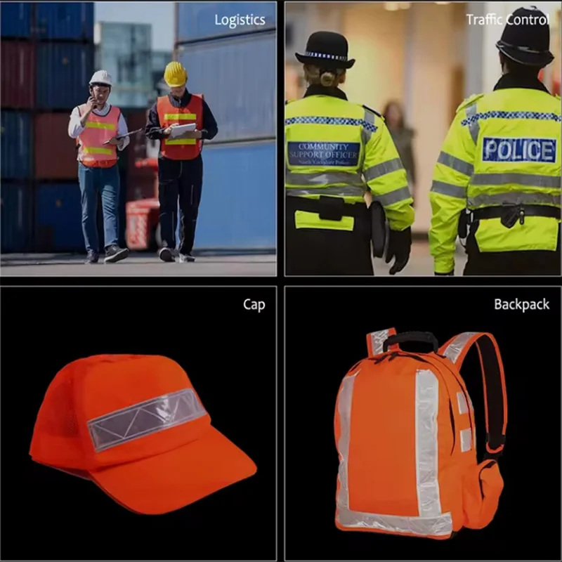 High Reflectivity Prism Reflective PVC Trim Tape For Garments