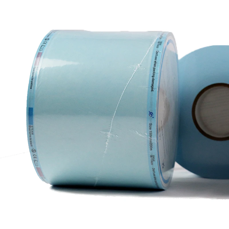 EO/Steam autoclave sterilizing pouch roll dental flat pouch bags Medical disposable packaging sterilized pouch rolls