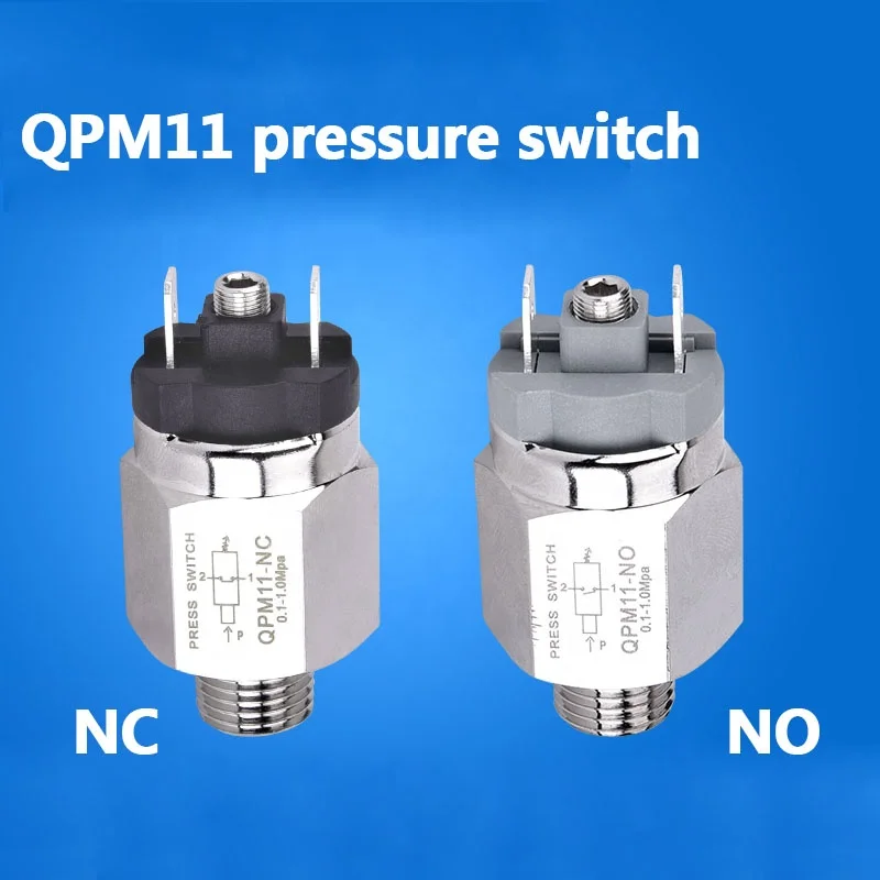  QPM11-NC / QPM11-NO G1/8 G1/4 давление переключатель 0 1-1MPA/изменяемые воздушные мембранный механический простой автоматический