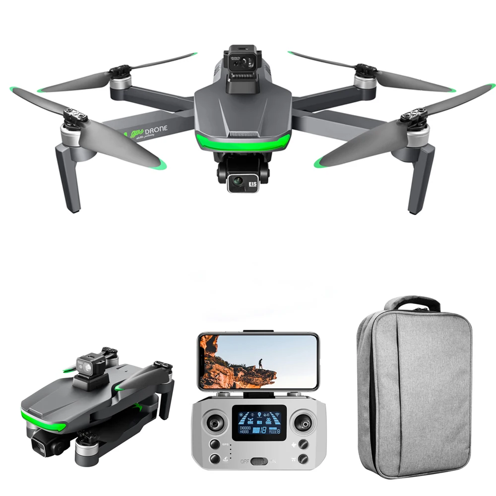 Новый стиль S155 3-осевой карданный FPV Дрон 4K Профессиональный GPS бесщеточный двигатель Квадрокоптер с камерой dron