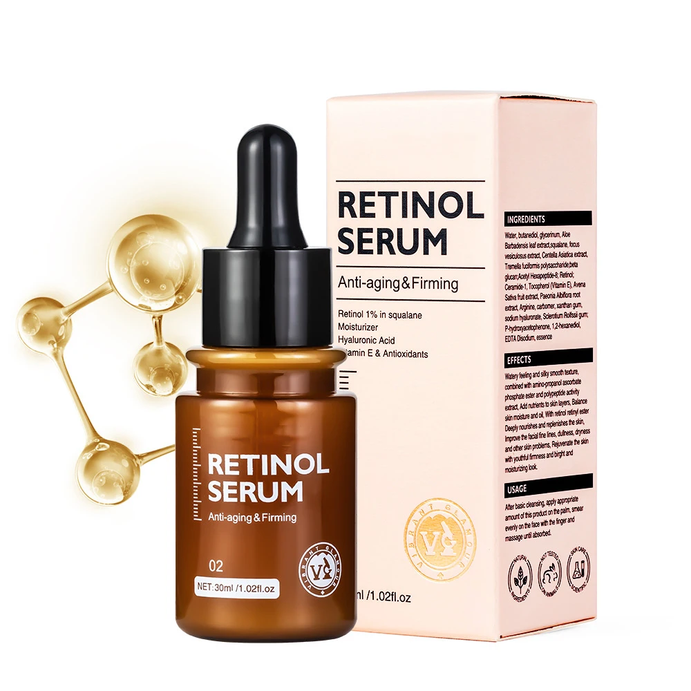 Retinol serum private label OEM Korean Organic Facial Skincare Retinol Anti Aging Facial Serum retinol