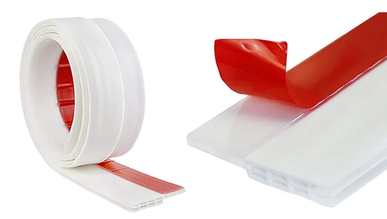 
PVC door bottom draught excluder/adhesive bottom seal 3M door bottom seal strip door blocker 