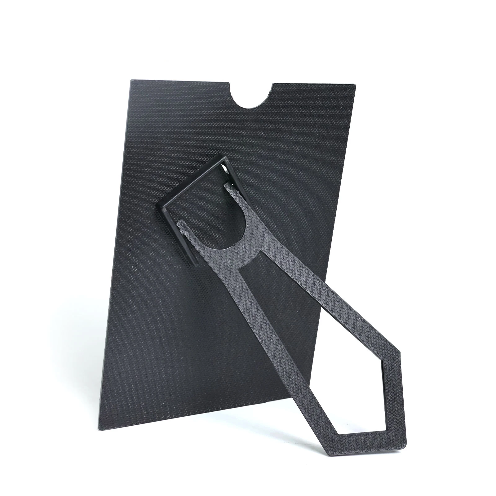 Plastic Black Photo Frame Stand Photo Frame Backplane Plastic Holder 18.8x13cm