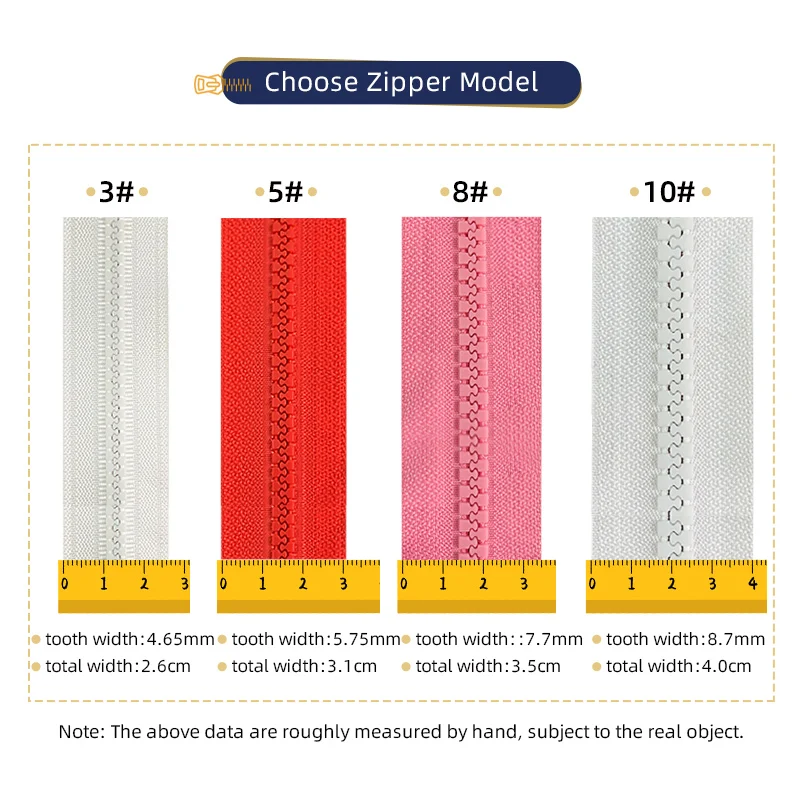 
Special Skill Design High Quality Polished Resin Teeth Imitate Metal Zipper 