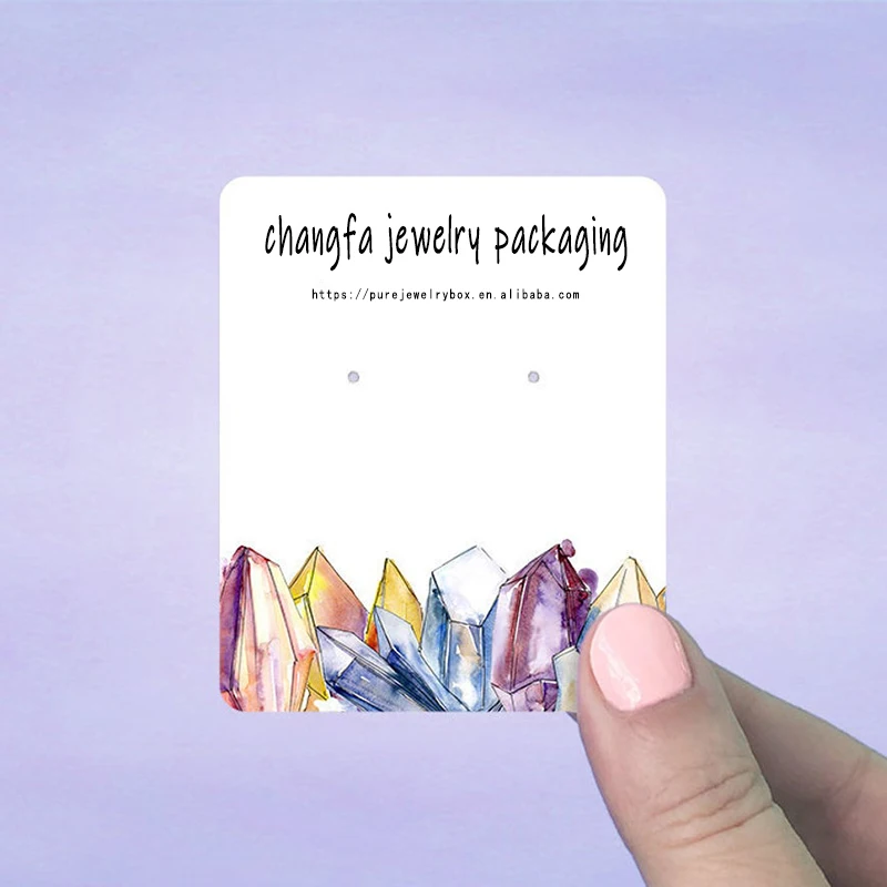 Custom Earring Display Holder Paper Jewelry Card With Logo