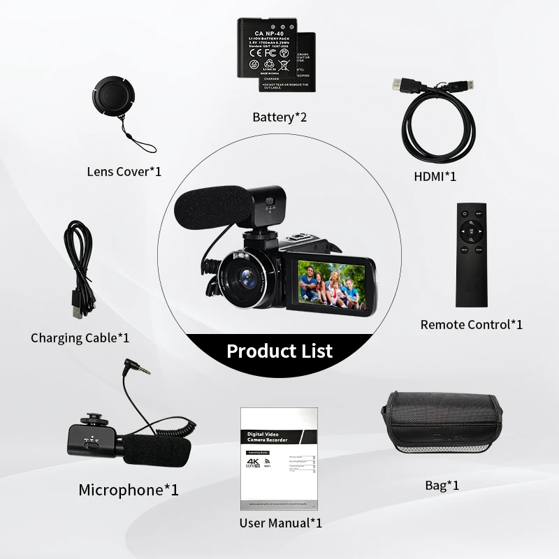 Mini Handy  Professional Camera 4K Digital Camcorder Video Cameras