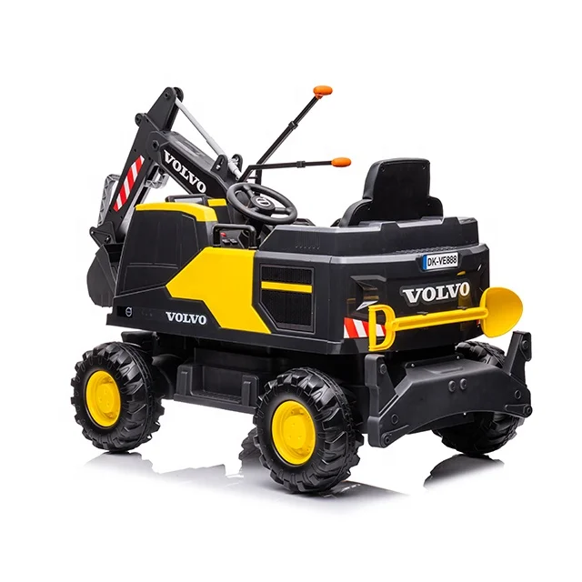 Licensed VOLVO Battery operated 12v electric toy remote control  ride on kids excavator for children