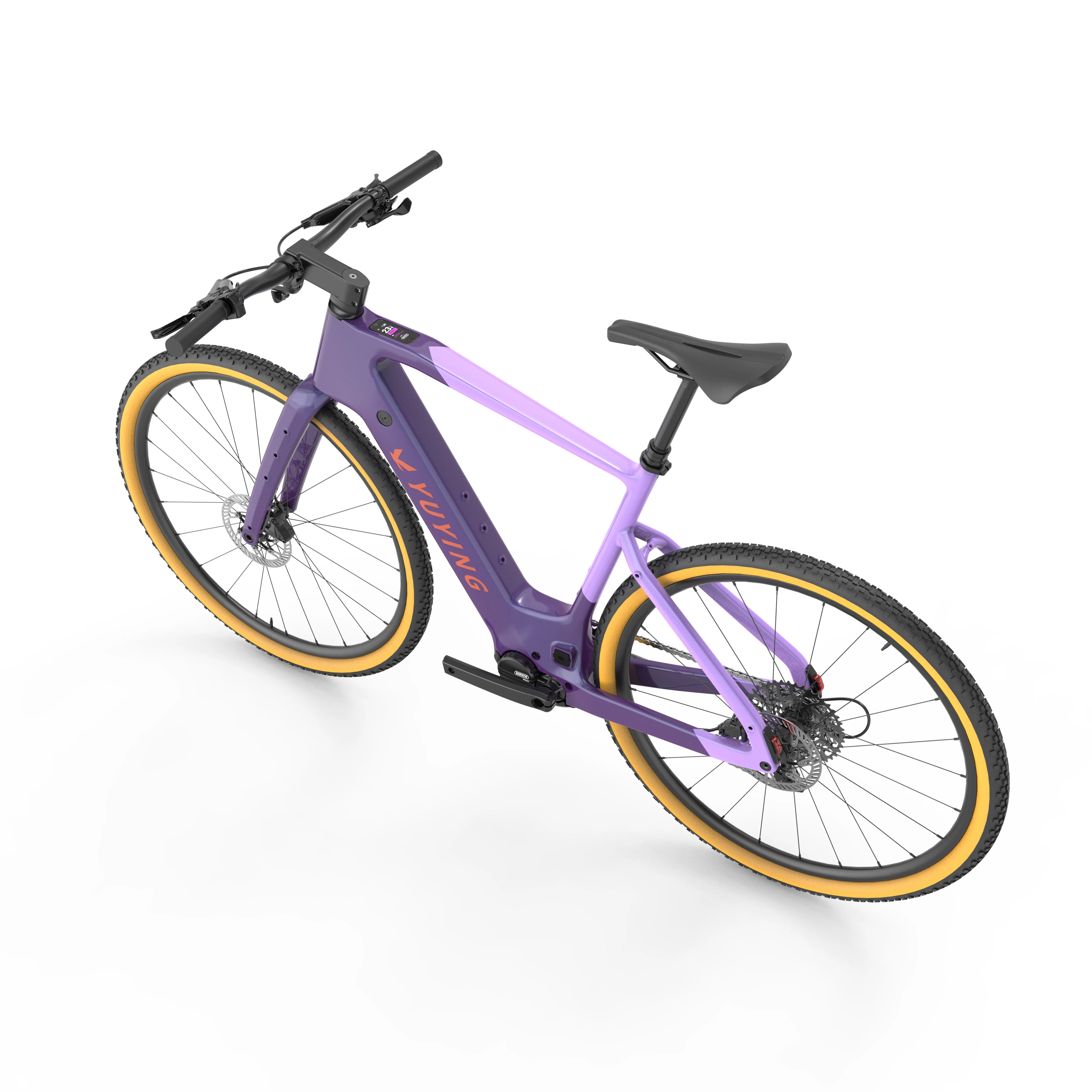 Tek Hydraulic Disc Brake shimano 12speed Bafang M820 Mid-motor Flat Handlebar Gravel Electric Bicycle