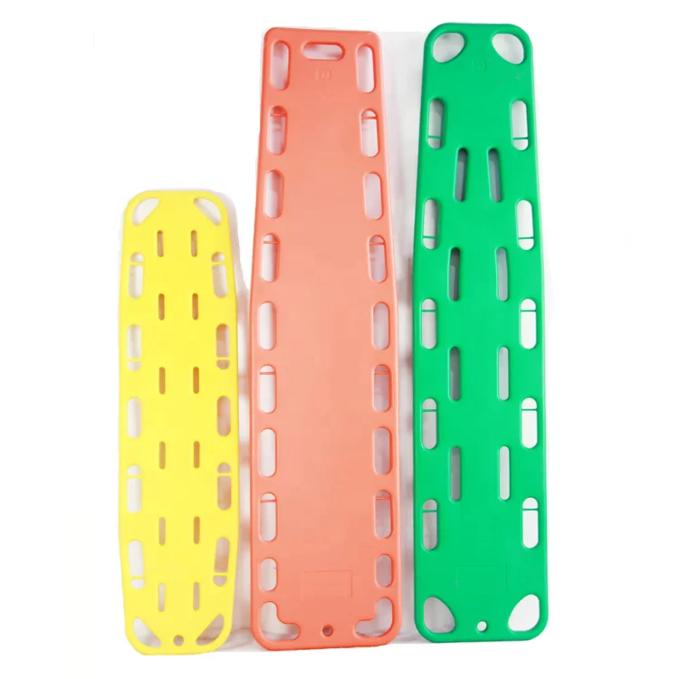 Medical Folding Emergency Spine Board Plastic Spine Board Stretcher Spinal Board