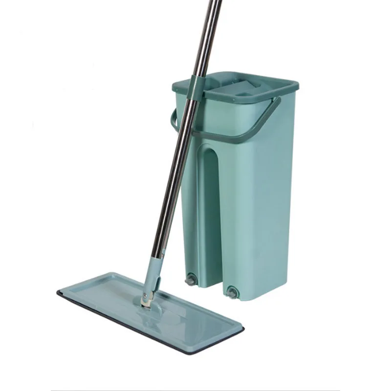 360 Degree Rotation Floor Mopping Robot Cleaning Magic Flat Mop For Floor Cleaning And Bucket Set