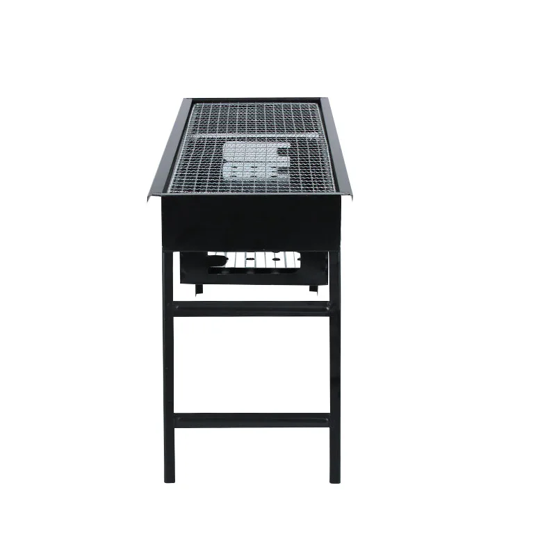 New Drawer-type charcoal grill multi-scene camping parties Rectangular portable folding BBQ grill