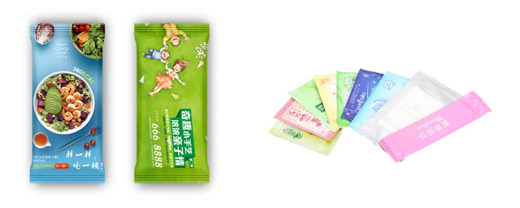 Single Tissue Wet Wipes Machine Restaurant Wet Towel Packing Machines