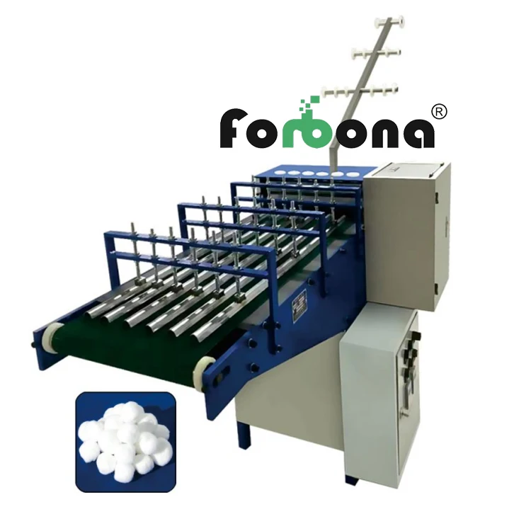 Forbona China Manufacture New Product 2021 Fully Automatic Tampon Cotton Thread Ball Making Machines
