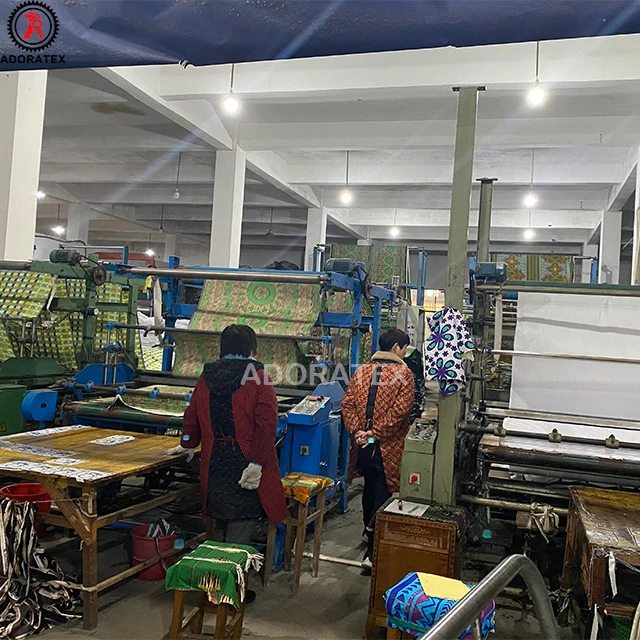 Manufacturer of custom Logo  Africa President Election Customized Prints African Wax Fabric 100% Cotton